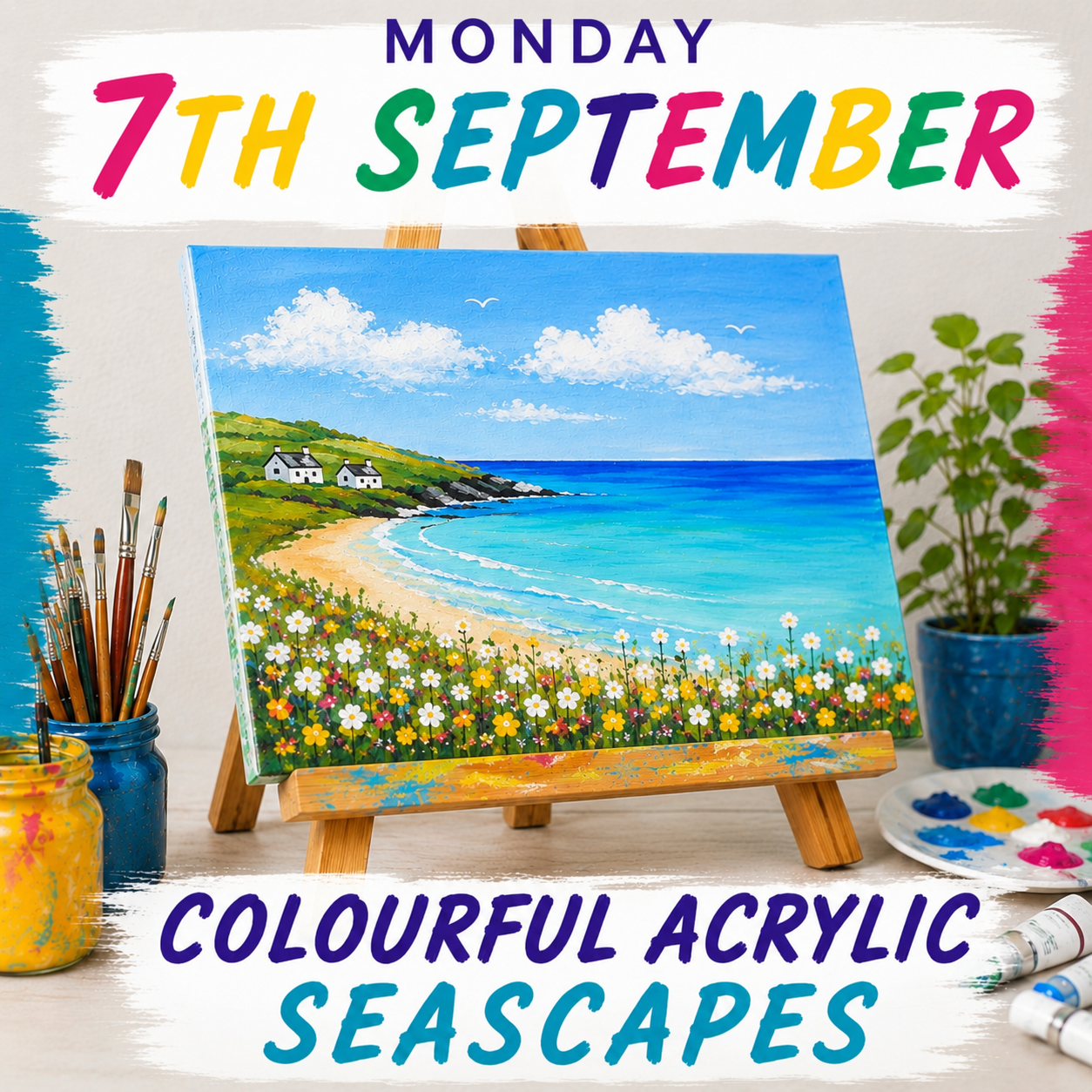 Session 1 ... 7th Sept - Acrylic Seascapes